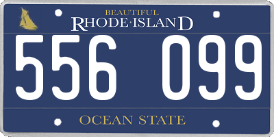 RI license plate 556099