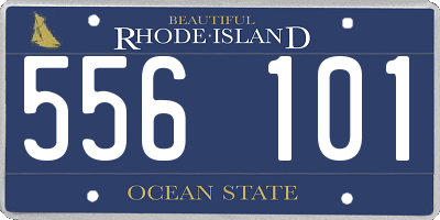 RI license plate 556101