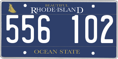 RI license plate 556102