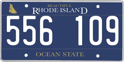 RI license plate 556109