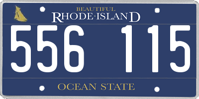 RI license plate 556115