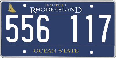 RI license plate 556117
