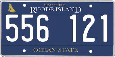 RI license plate 556121