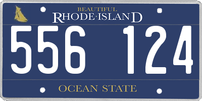 RI license plate 556124