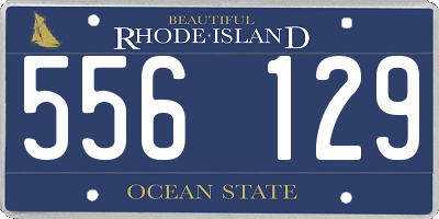 RI license plate 556129