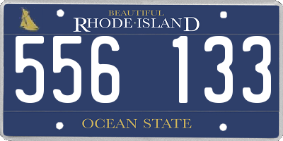 RI license plate 556133