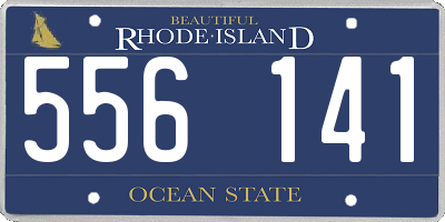 RI license plate 556141