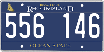 RI license plate 556146