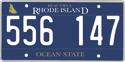 RI license plate 556147