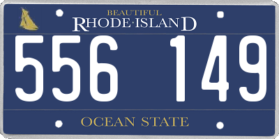 RI license plate 556149