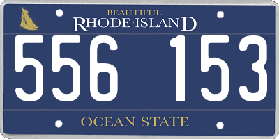 RI license plate 556153