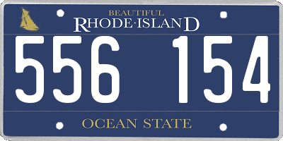 RI license plate 556154