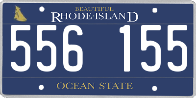 RI license plate 556155