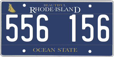 RI license plate 556156