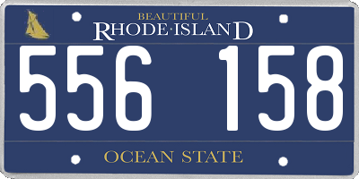 RI license plate 556158
