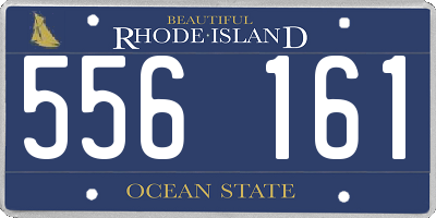 RI license plate 556161