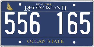 RI license plate 556165