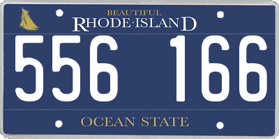 RI license plate 556166