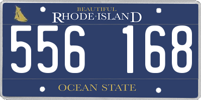 RI license plate 556168