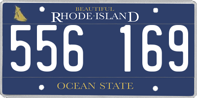 RI license plate 556169