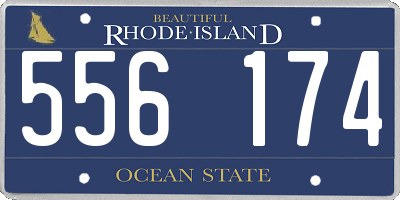 RI license plate 556174