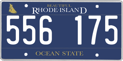 RI license plate 556175