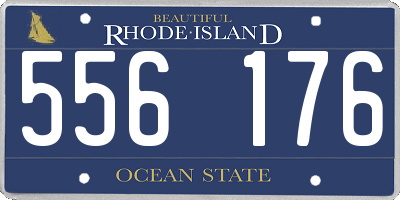 RI license plate 556176