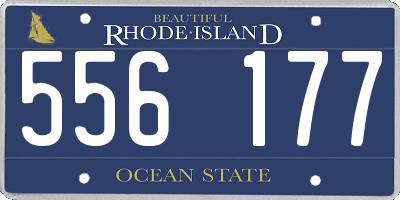 RI license plate 556177