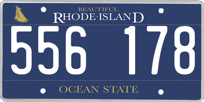 RI license plate 556178