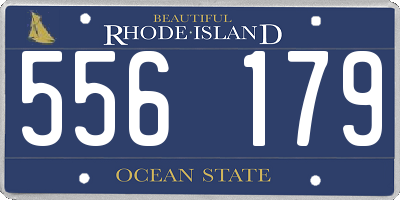 RI license plate 556179