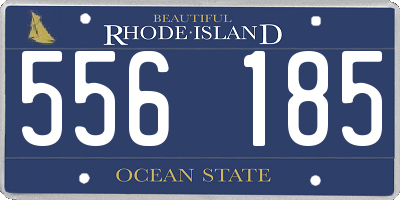 RI license plate 556185