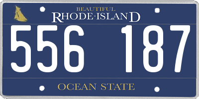 RI license plate 556187