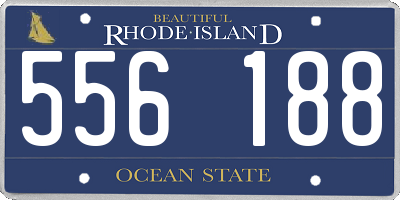 RI license plate 556188