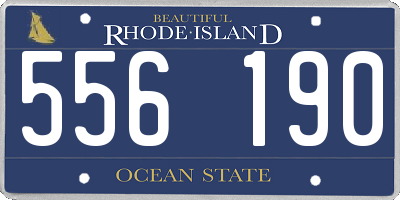 RI license plate 556190
