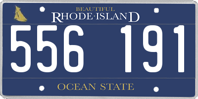 RI license plate 556191