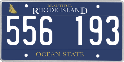 RI license plate 556193