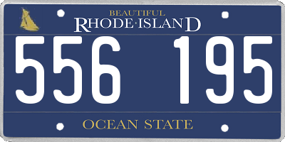 RI license plate 556195