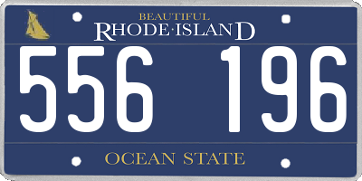 RI license plate 556196