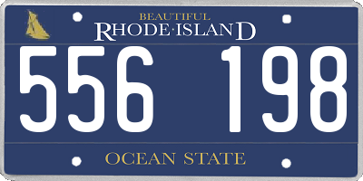 RI license plate 556198