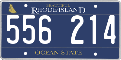 RI license plate 556214