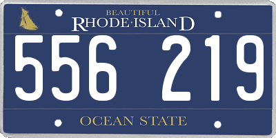 RI license plate 556219