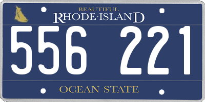 RI license plate 556221