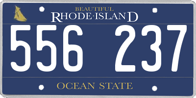 RI license plate 556237