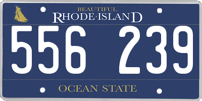 RI license plate 556239