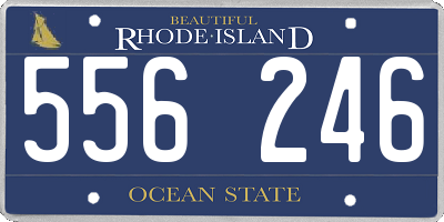 RI license plate 556246