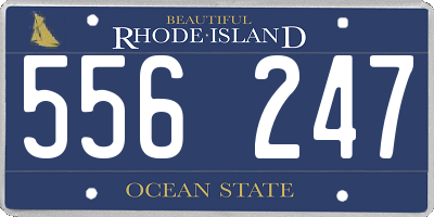 RI license plate 556247