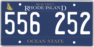 RI license plate 556252