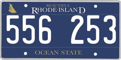 RI license plate 556253