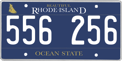 RI license plate 556256