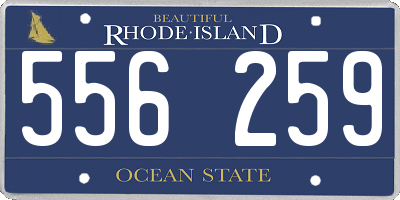 RI license plate 556259
